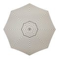 The Resort Market Umbrella in Monaco Black Stripe | 10' Antique White Frame Bundle Business & Pleasure Co. 
