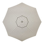 The Resort Market Umbrella in Monaco Black Stripe | 10' Antique White Frame Bundle Business & Pleasure Co. 