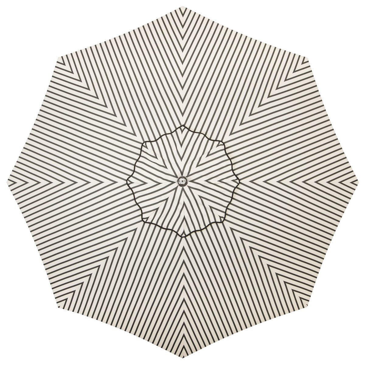 The Resort Market Umbrella - Octagon - Canopy 12' - Monaco Black Stripe Resort Market Umbrella Canopy Business & Pleasure Co. 