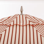 The Resort Market Umbrella in Monaco Le Sirenuse Stripe | 12' Antique White Frame Bundle Business & Pleasure Co. 