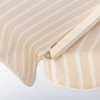 The Resort Market Umbrella in Monaco Natural Stripe | 10' Antique White Frame Resort Market Bundle Business & Pleasure Co. 