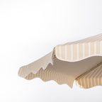 The Resort Market Umbrella in Monaco Natural Stripe | 10' Antique White Frame Resort Market Bundle Business & Pleasure Co. 