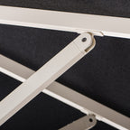 The Resort Market Umbrella in Rivie Black | 8' Antique White Frame Bundle Business & Pleasure Co. 