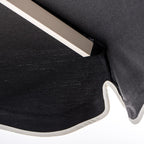 The Resort Market Umbrella in Rivie Black | 8' Antique White Frame Bundle Business & Pleasure Co. 