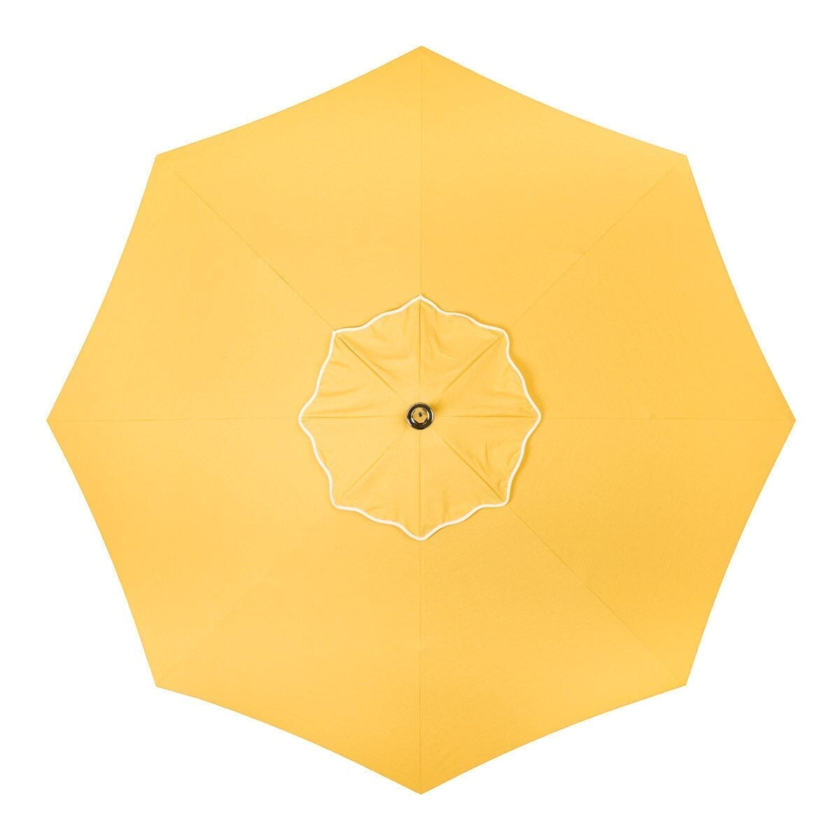 The Resort Market Umbrella in Rivie Mimosa | 10' Antique White Frame