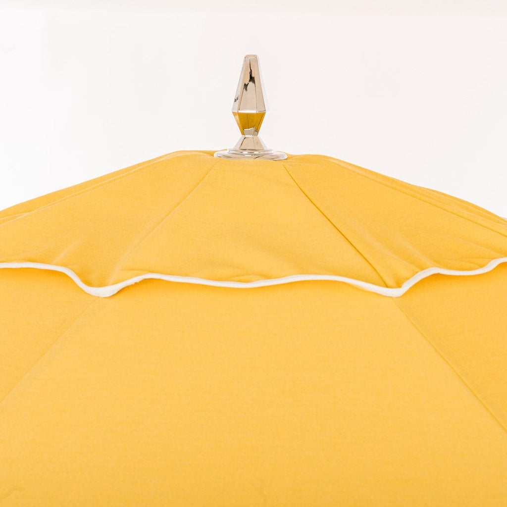 The Resort Market Umbrella in Rivie Mimosa | 12' Antique White Frame Bundle Business & Pleasure Co. 