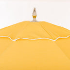 The Resort Market Umbrella in Rivie Mimosa | 12' Antique White Frame Bundle Business & Pleasure Co. 