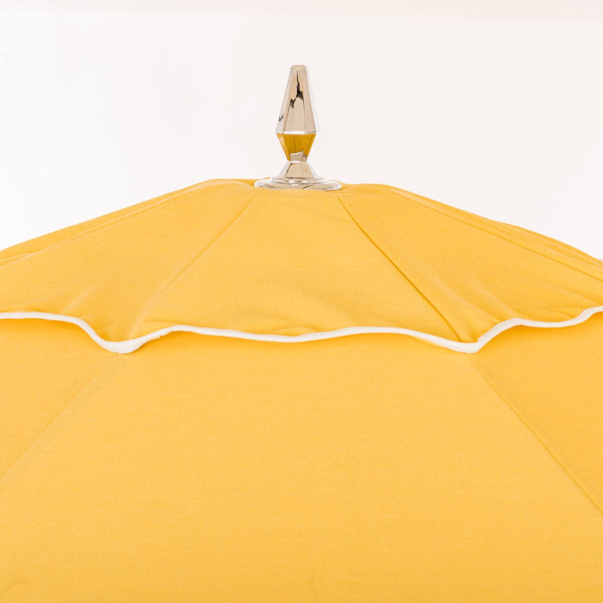 The Resort Market Umbrella in Rivie Mimosa | 12' Antique White Frame Bundle Business & Pleasure Co. 