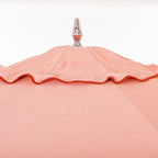 The Resort Market Umbrella in Rivie Pink | 12' Antique White Frame Bundle Business & Pleasure Co. 