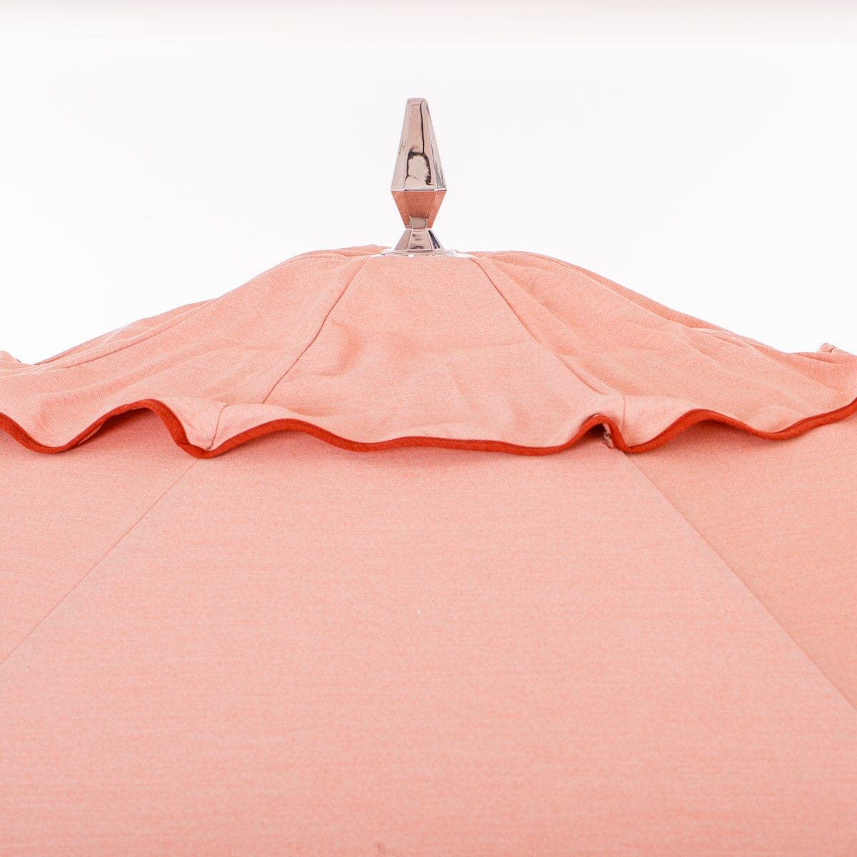 The Resort Market Umbrella in Rivie Pink | 12' Antique White Frame Bundle Business & Pleasure Co. 