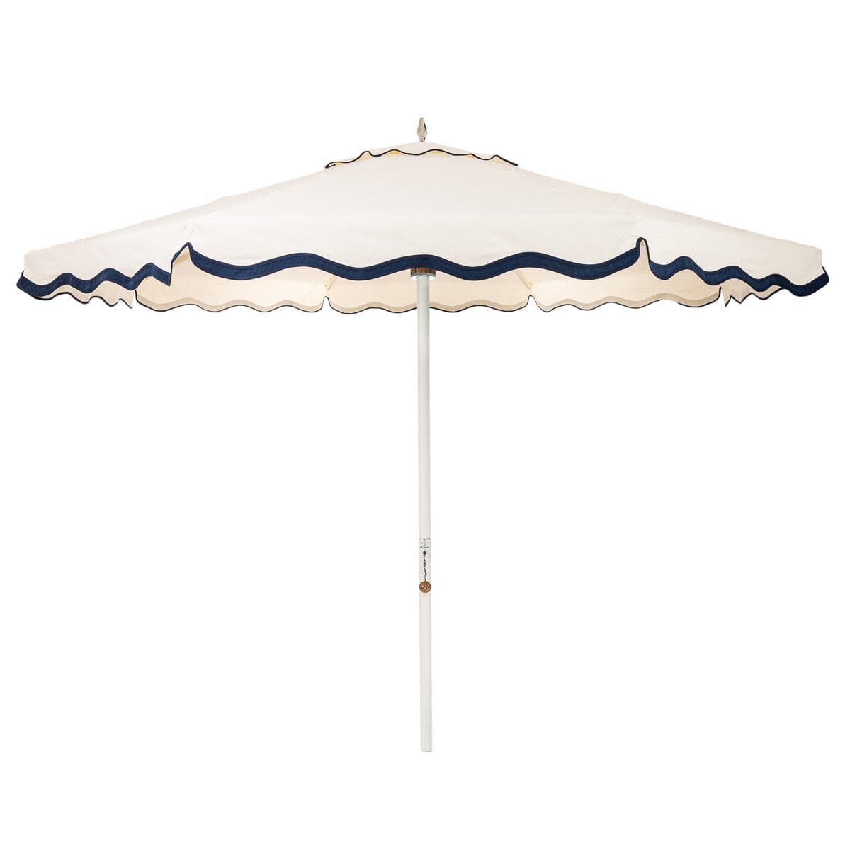 The Resort Market Umbrella in Rivie White | 8' Antique White Frame Bundle Business & Pleasure Co. 