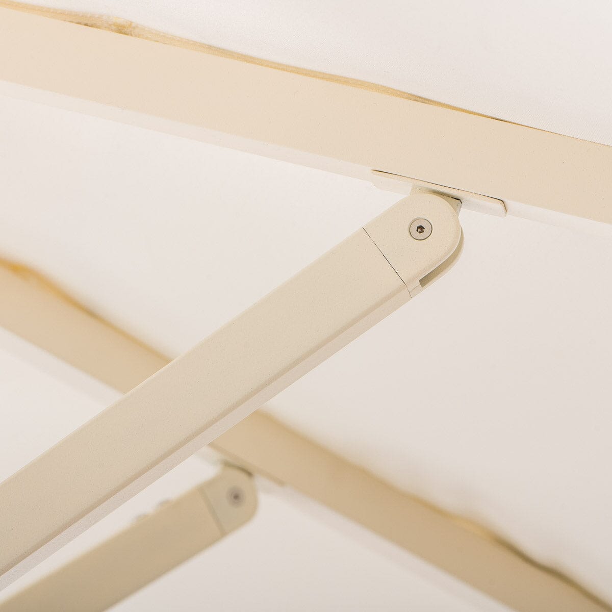 The Resort Market Umbrella in Rivie White | 10' Antique White Frame Bundle Business & Pleasure Co. 