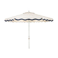 The Resort Market Umbrella in Rivie White | 10' Antique White Frame Bundle Business & Pleasure Co. 