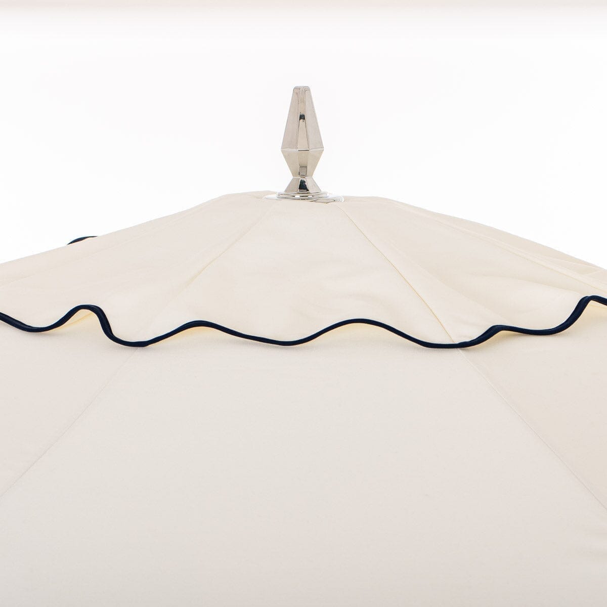 The Resort Market Umbrella in Rivie White | 10' Antique White Frame Bundle Business & Pleasure Co. 