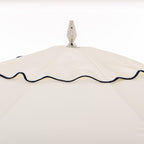 The Resort Market Umbrella in Rivie White | 10' Antique White Frame Bundle Business & Pleasure Co. 