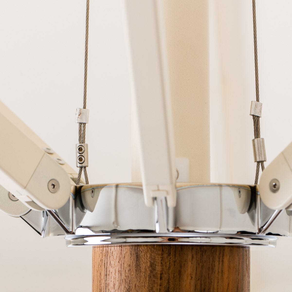 The Resort Market Umbrella in Rivie White | 10' Antique White Frame Bundle Business & Pleasure Co. 