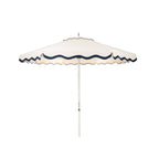 The Resort Market Umbrella in Rivie White | 8' Antique White Frame Bundle Business & Pleasure Co. 