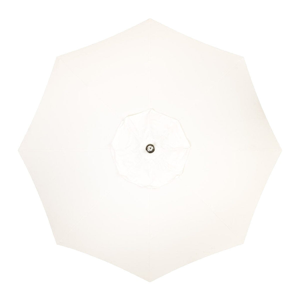 The Resort Market Umbrella in Straight White | 10' Antique White Frame Resort Market Bundle Business & Pleasure Co. 