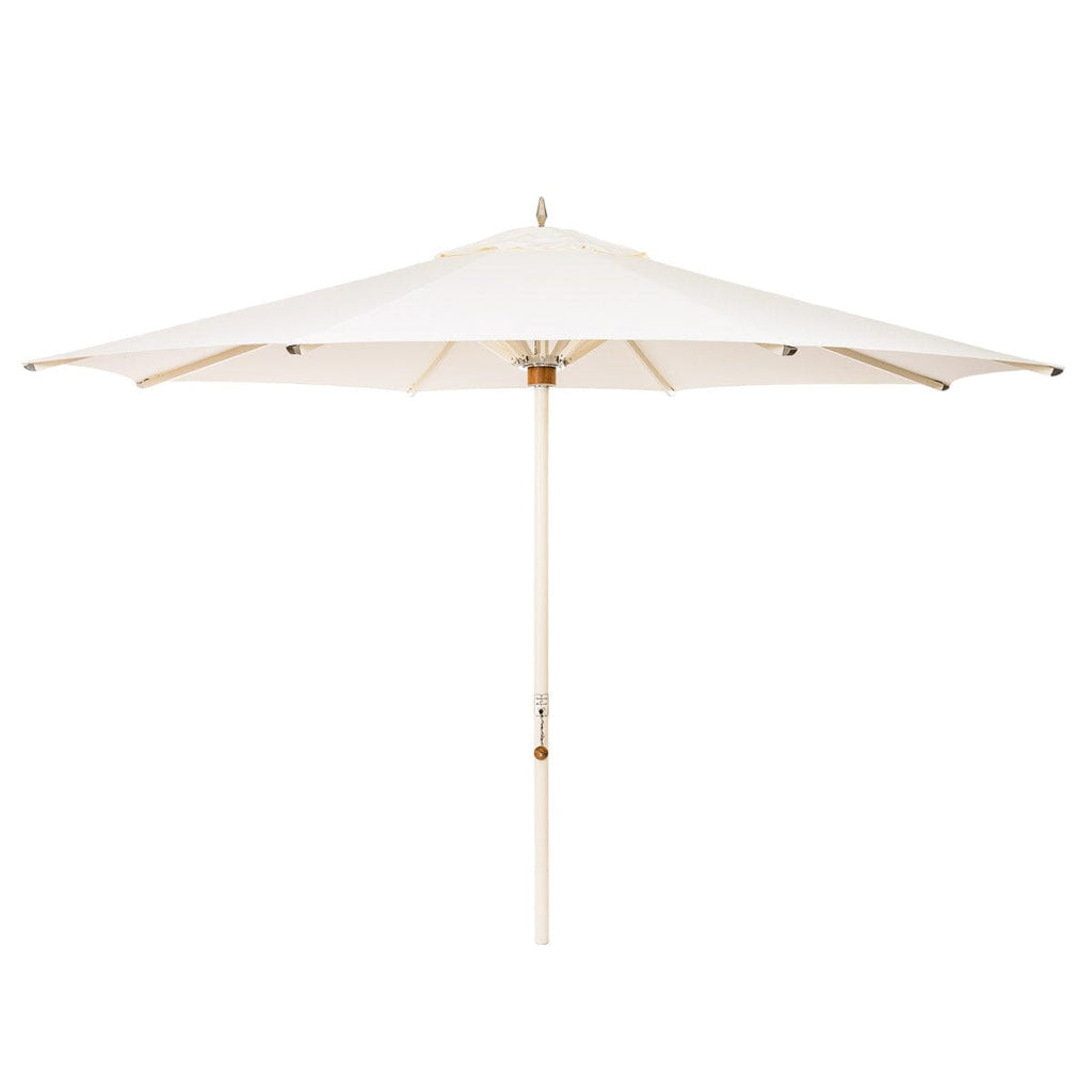 The Resort Market Umbrella in Straight White | 12' Antique White Frame Resort Market Bundle Business & Pleasure Co. 