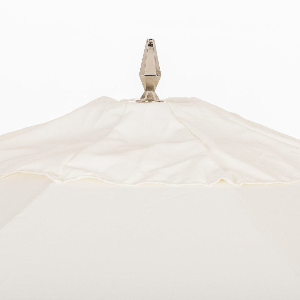 The Resort Market Umbrella in Straight White | 8' Antique White Frame Resort Market Bundle Business & Pleasure Co. 