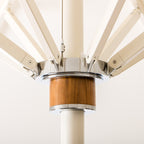 The Resort Market Umbrella in Straight White | 8' Antique White Frame Resort Market Bundle Business & Pleasure Co. 