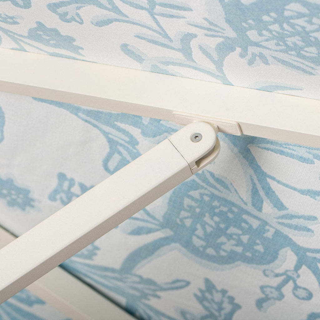 The Resort Market Umbrella in Sky Blue | 10' Antique White Frame Resort Market Bundle Business & Pleasure Co. 