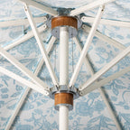 The Resort Market Umbrella in Sky Blue | 10' Antique White Frame Resort Market Bundle Business & Pleasure Co. 