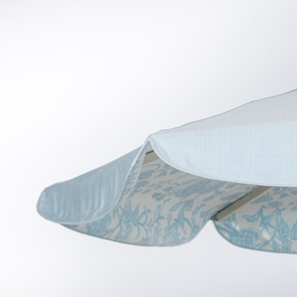 The Resort Market Umbrella in Sky Blue | 10' Antique White Frame Resort Market Bundle Business & Pleasure Co. 