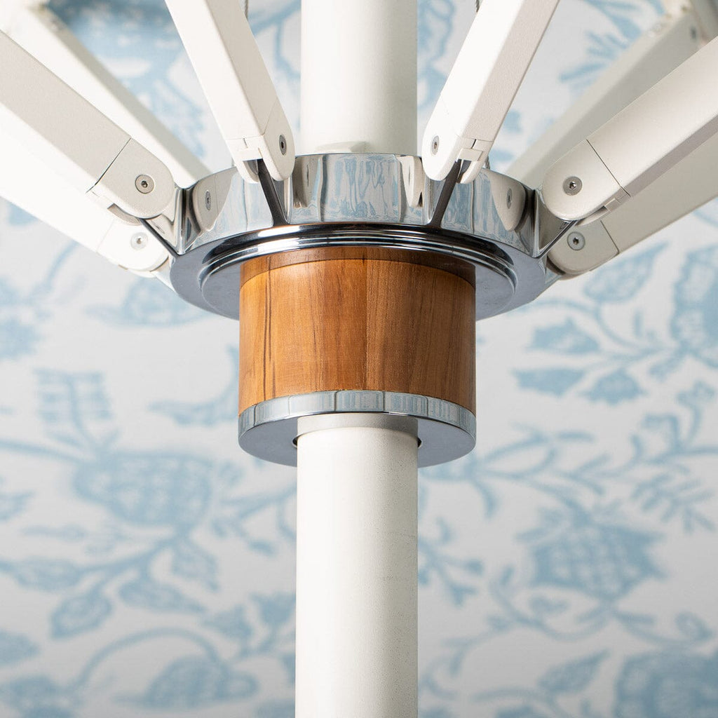 The Resort Market Umbrella in Sky Blue | 10' Antique White Frame Resort Market Bundle Business & Pleasure Co. 