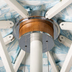 The Resort Market Umbrella in Sky Blue | 10' Antique White Frame Resort Market Bundle Business & Pleasure Co. 
