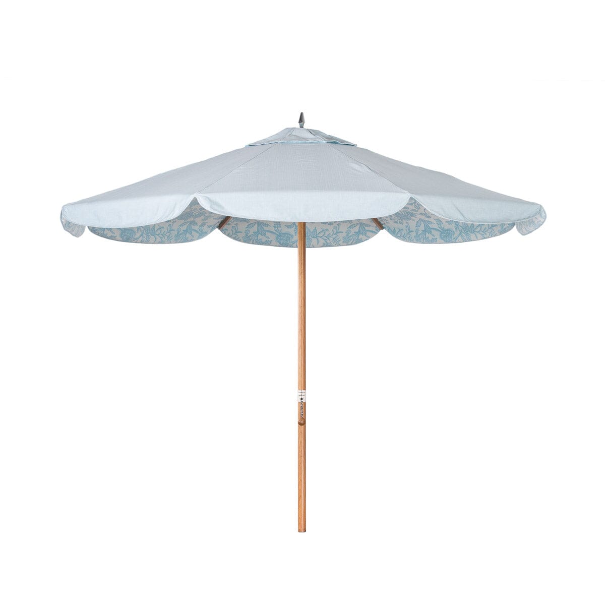 Product image of The Resort Market Umbrella in Sky Blue | 10' Transfer Teak Frame Resort Market Umbrella Business & Pleasure Co. 