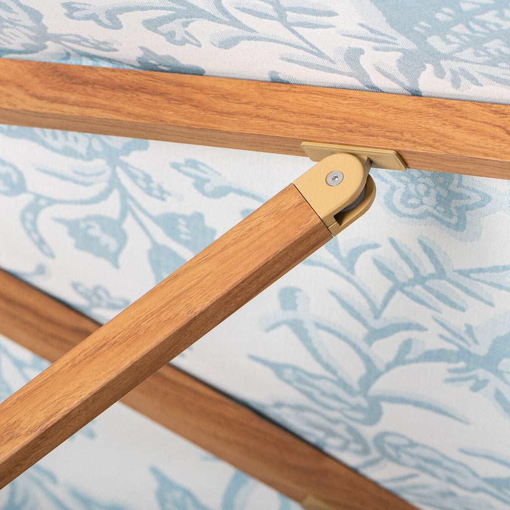 The Resort Market Umbrella in Sky Blue | 10' Transfer Teak Frame Resort Market Umbrella Business & Pleasure Co. 
