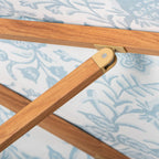The Resort Market Umbrella in Sky Blue | 10' Transfer Teak Frame Resort Market Umbrella Business & Pleasure Co. 