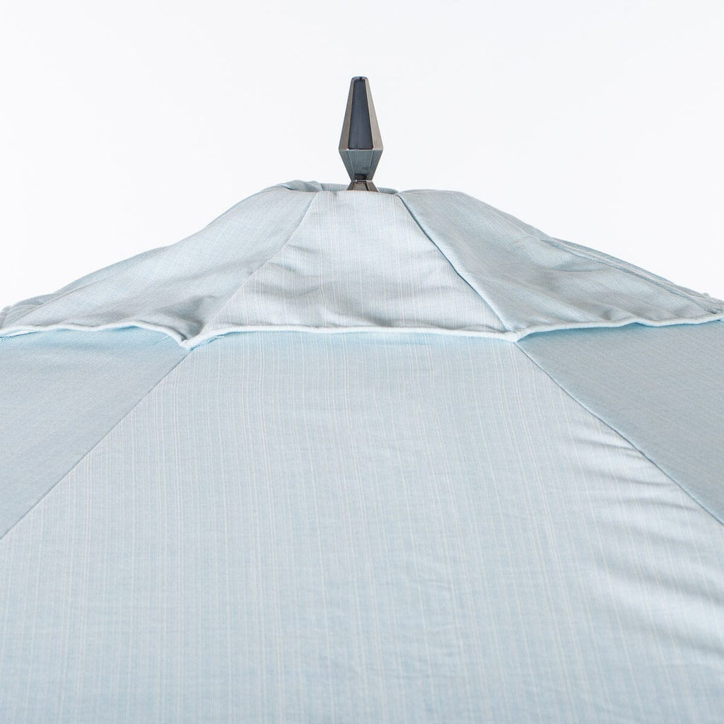 The Resort Market Umbrella in Sky Blue | 10' Transfer Teak Frame Resort Market Umbrella Business & Pleasure Co. 