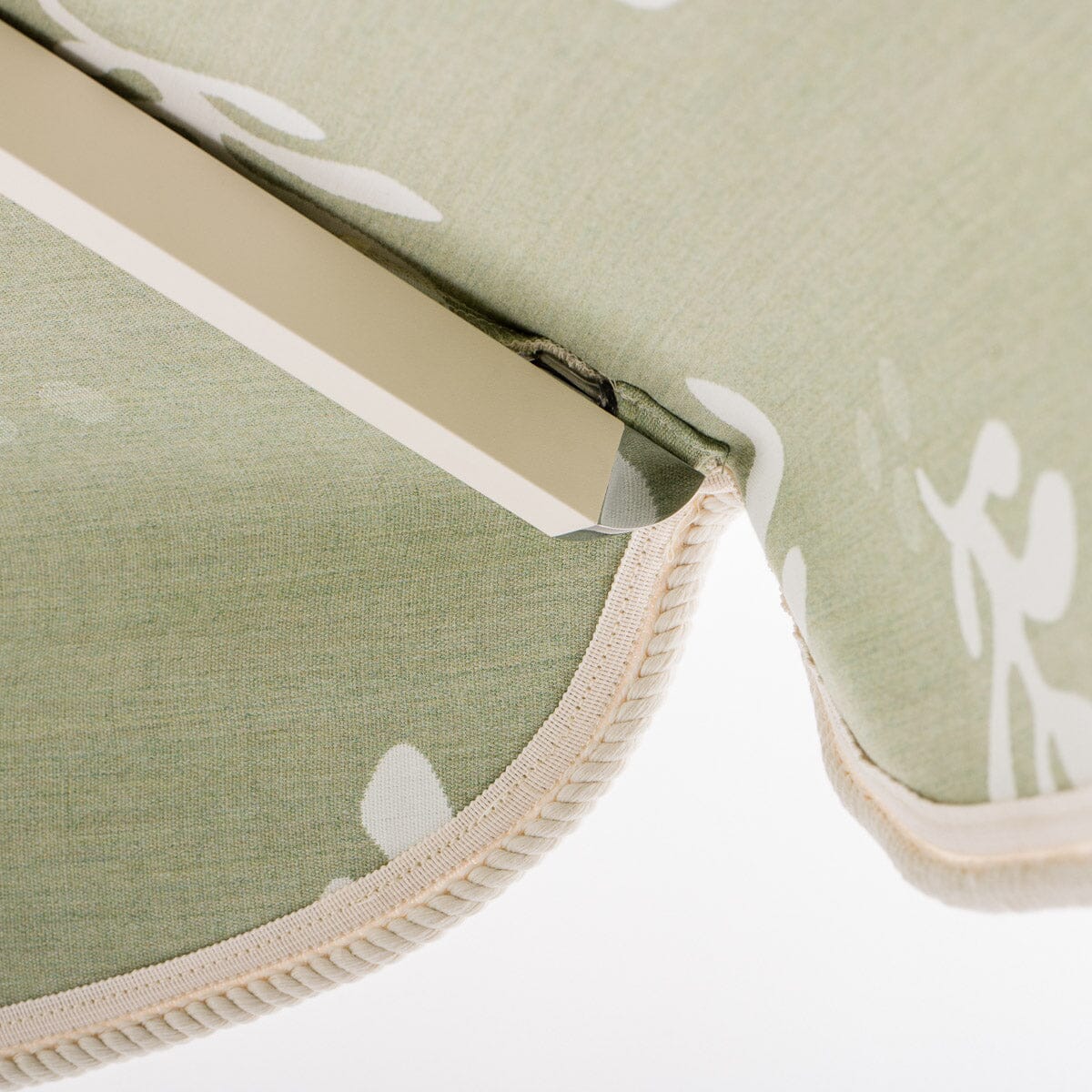 The Resort Market Umbrella in Sandstone | 12' Antique White Frame Bundle Business & Pleasure Co. 