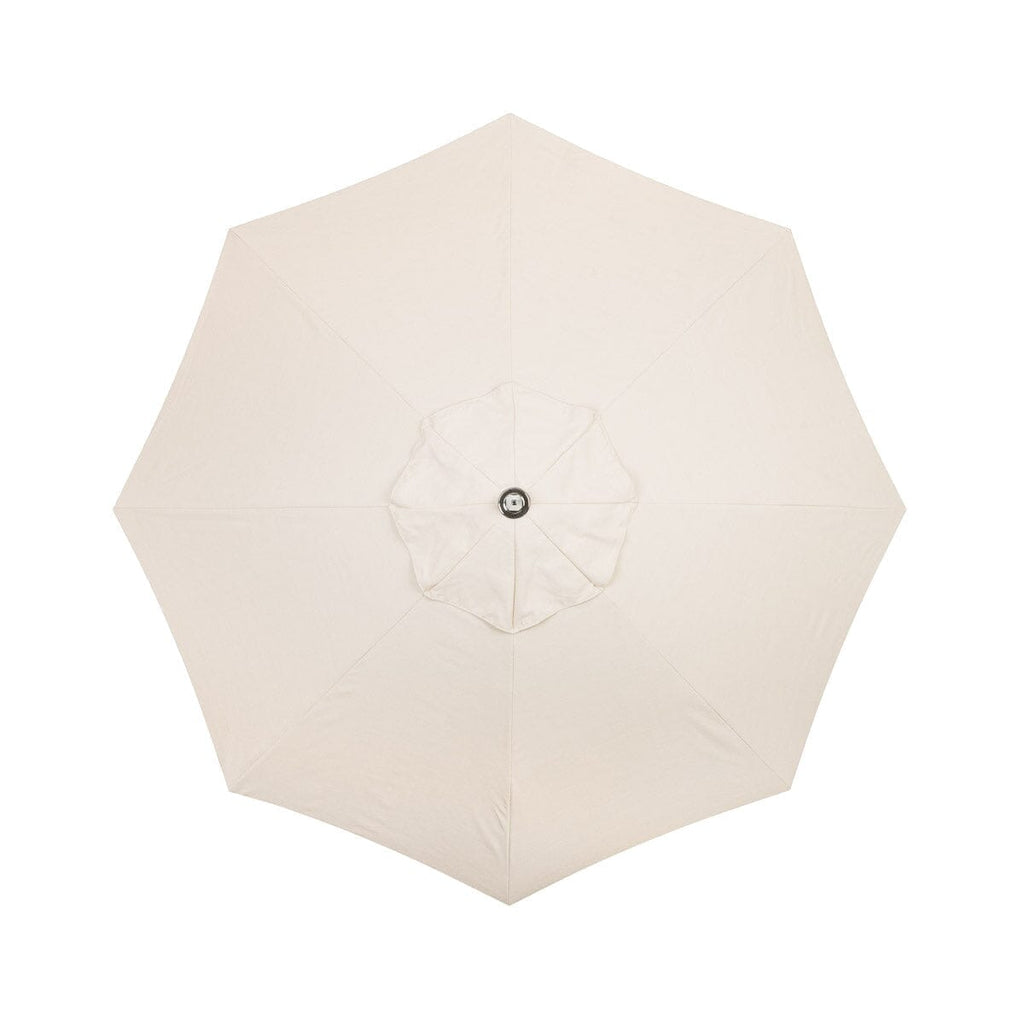The Resort Market Umbrella in Sandstone | 8' Antique White Frame Bundle Business & Pleasure Co. 