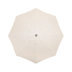 The Resort Market Umbrella in Sandstone | 8' Antique White Frame Bundle Business & Pleasure Co. 