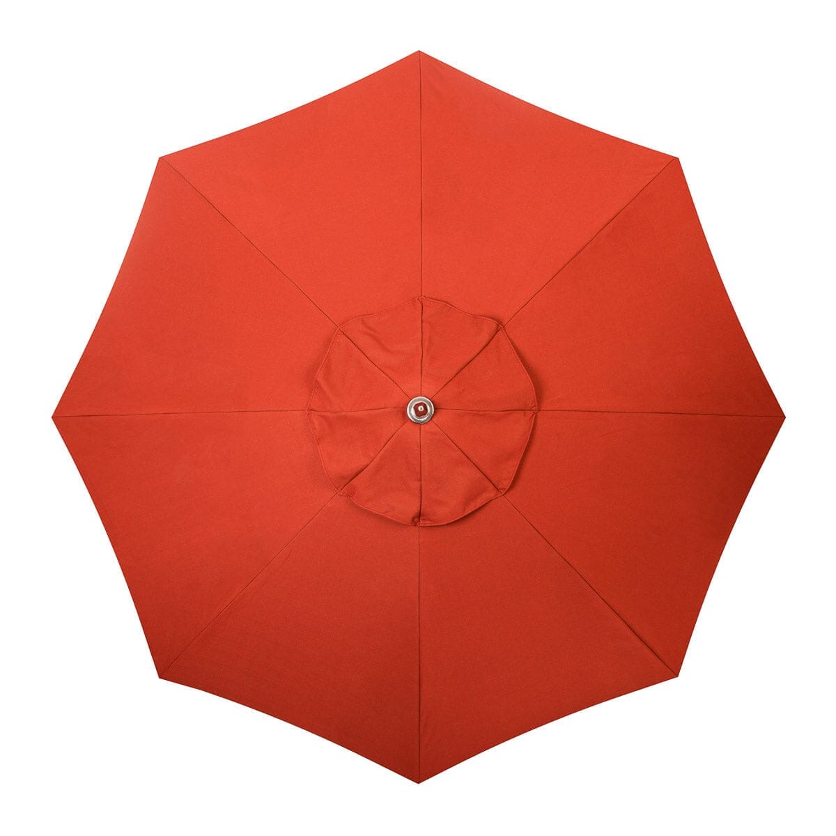 The Resort Market Umbrella in Casa Seaglass Terracotta Red | 10' Antique White Frame Bundle Business & Pleasure Co. 