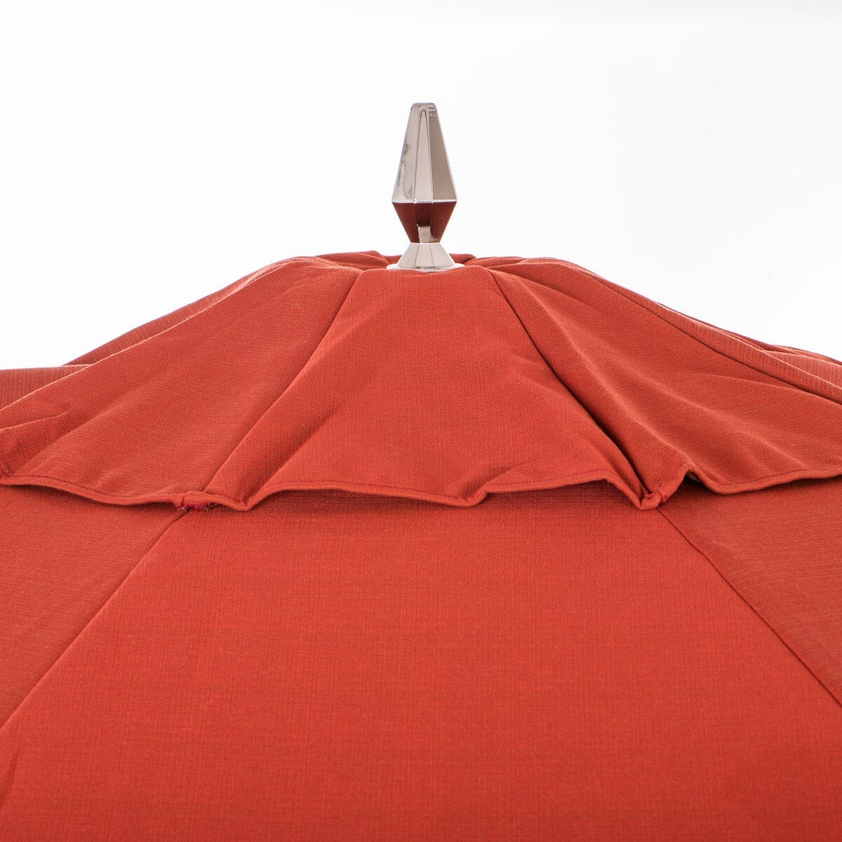 The Resort Market Umbrella in Casa Seaglass Terracotta Red | 10' Antique White Frame Bundle Business & Pleasure Co. 