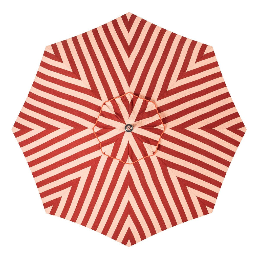 The Resort Market Umbrella - Octagon - Canopy 10' - Terry Terracotta Stripe Resort Market Umbrella Canopy Business & Pleasure Co. 