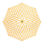 The Resort Market Umbrella in Tuuli Stripe Yellow | 10' Antique White Frame Bundle Business & Pleasure Co. 