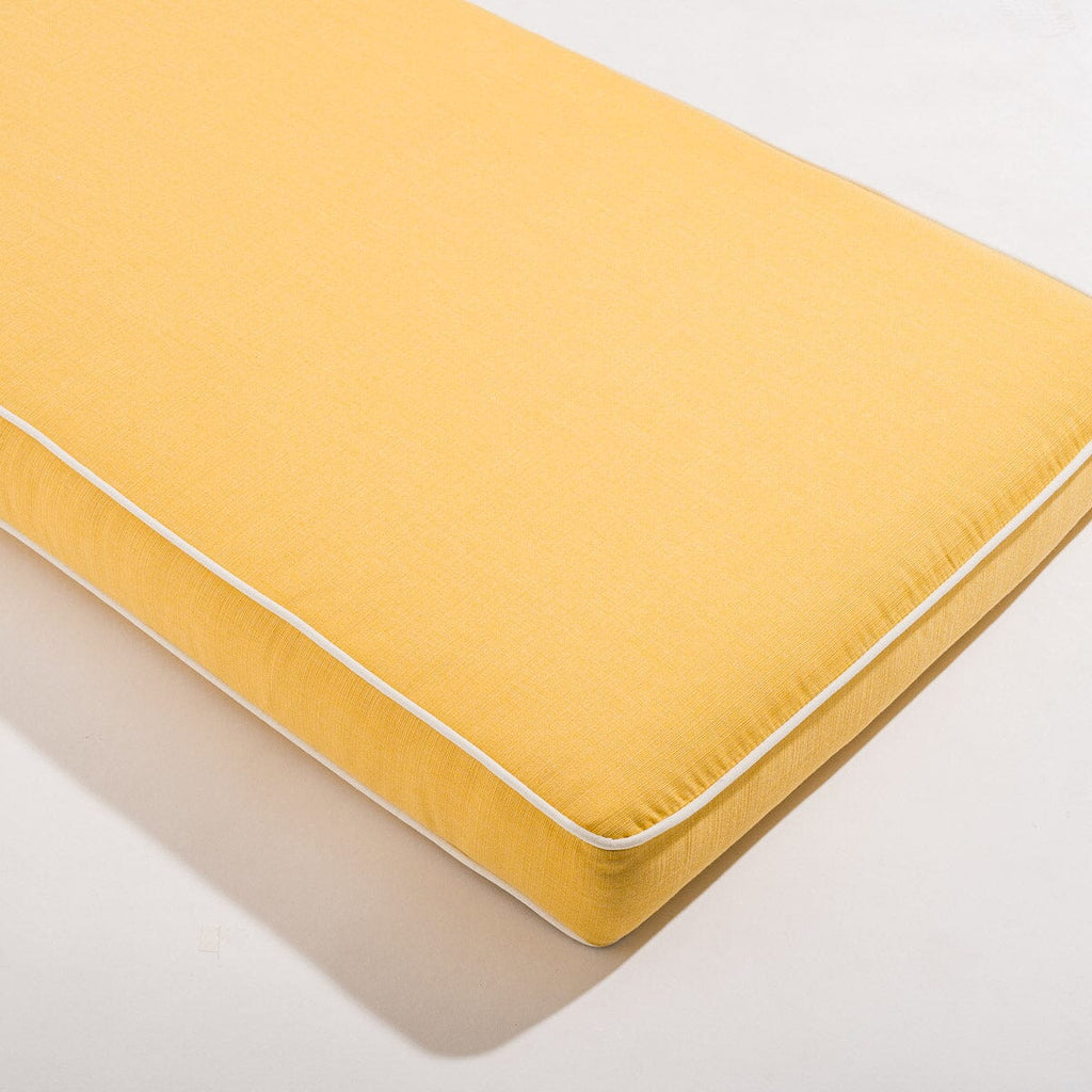The Al Fresco Sun Lounger in Sunbleached Yellow | Vintage Black Frame Bundle Business & Pleasure Co. 