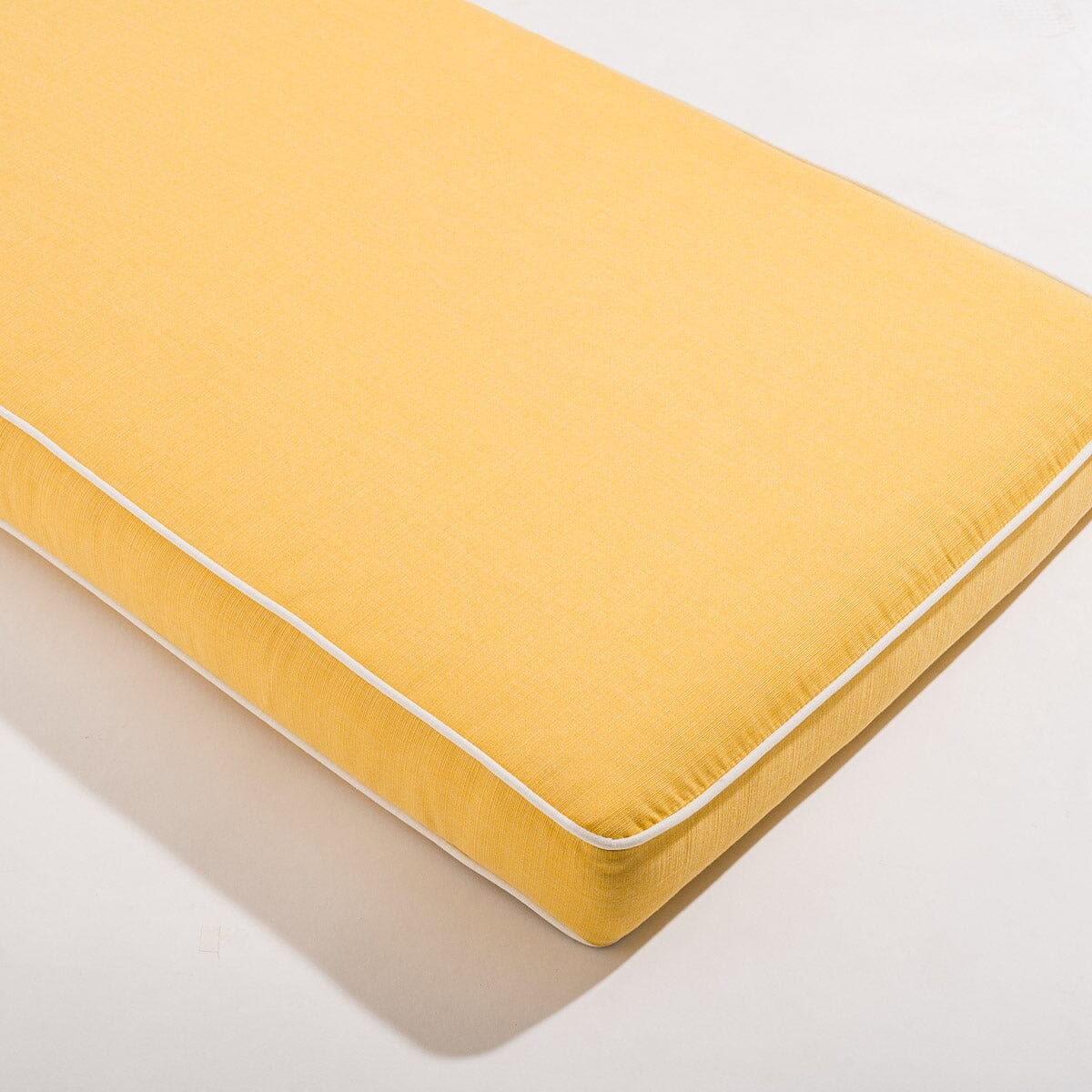 The Al Fresco Sun Lounger in Sunbleached Yellow | Antique White Frame Bundle Business & Pleasure Co. 