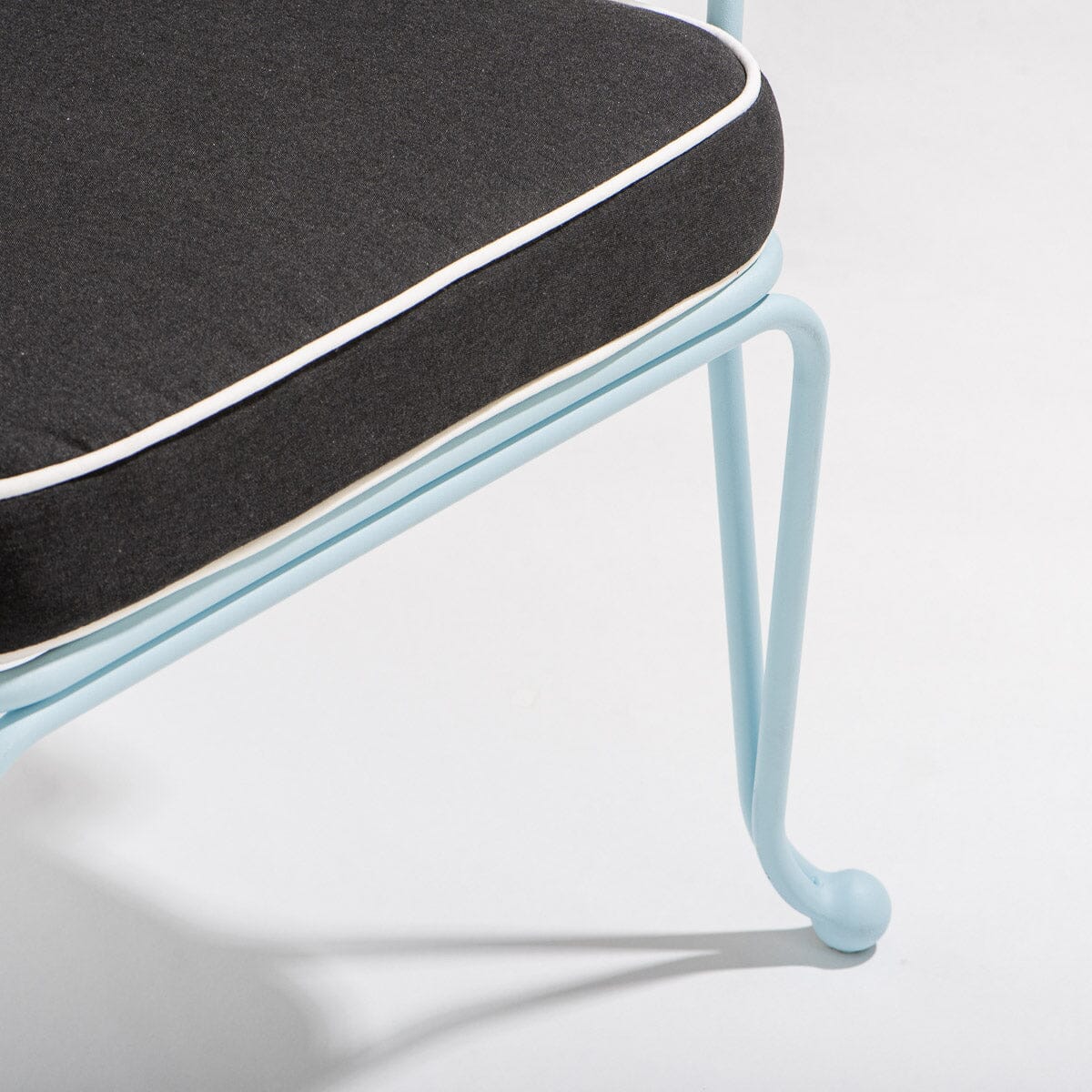 The Waterhouse Dining Chair in Rivie Black | Powder Blue Frame Bundle Business & Pleasure Co. 