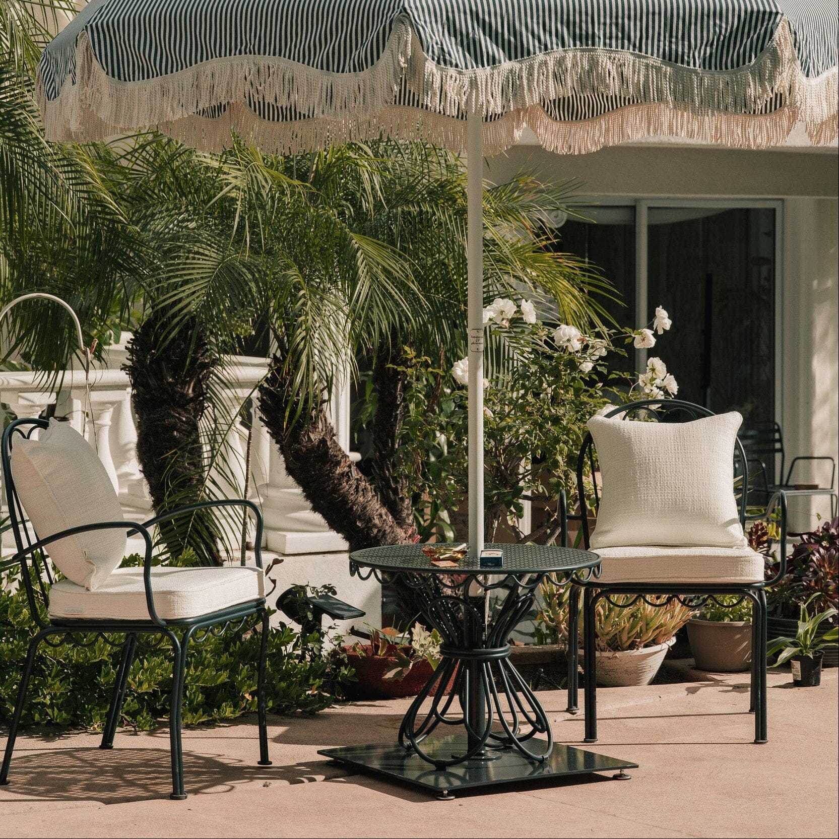 The Small Square Throw Pillow - Boucle Antique White Small Square Throw Business & Pleasure Co. 