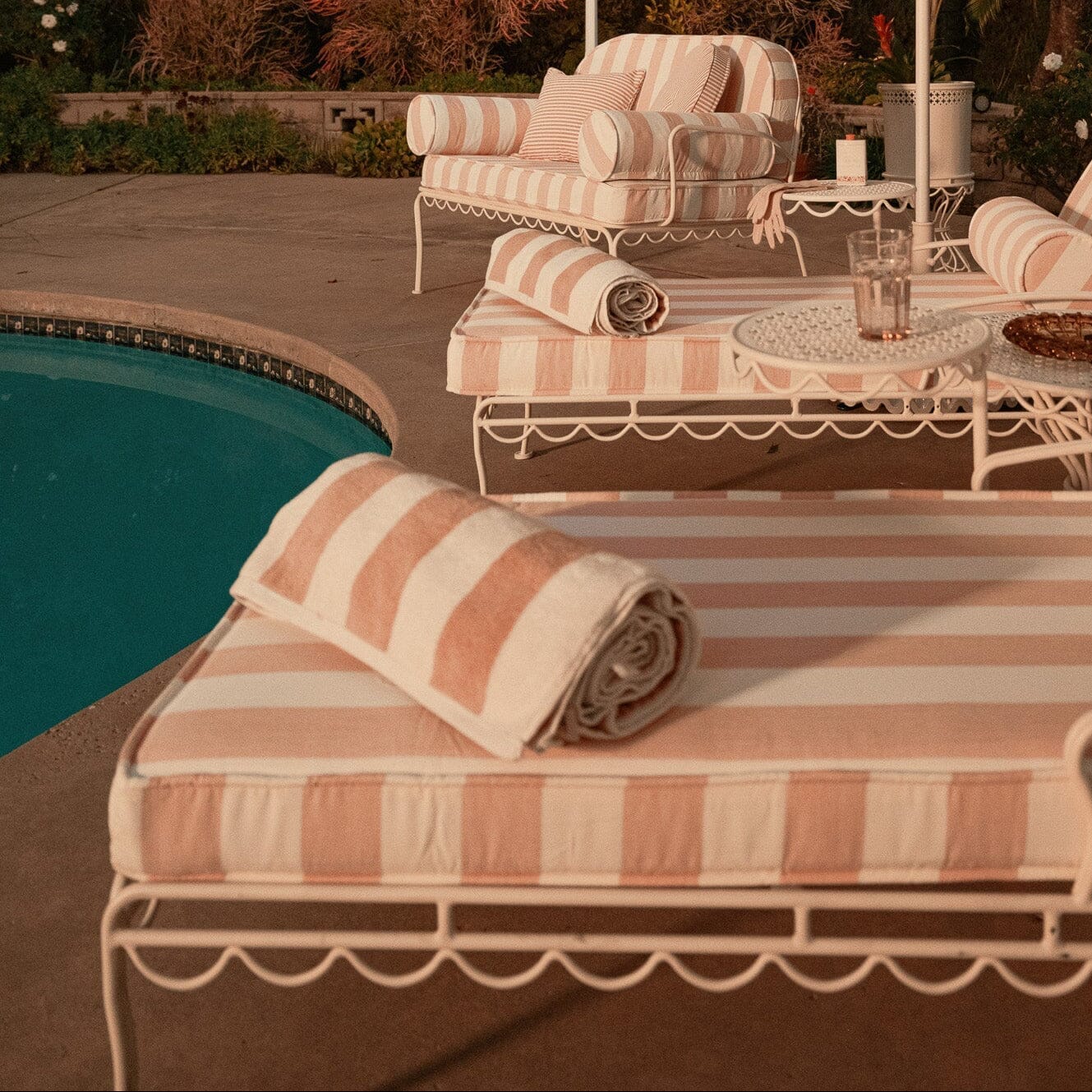 The Beach Towel - Crew Pink Stripe Beach Towel Business & Pleasure Co. 