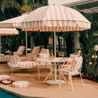 The Patio Umbrella Patio Umbrella Business & Pleasure Co. Crew Pink Stripe 