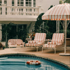 The Circular Pillow - Lauren's Pink Stripe Circular Pillow Business & Pleasure Co. 