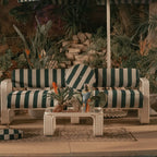 Contini Sofa Kit - Antique White & Terry Green Stripe Contini Sofa Kit Business & Pleasure Co. 