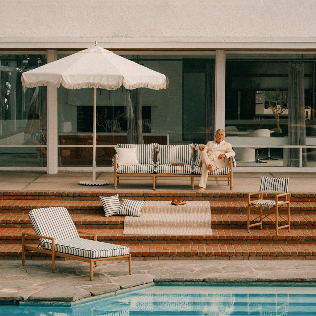 The Wes Sun Lounger - Frame - Teakwood Gold Wes Sun Lounger Business & Pleasure Co. 